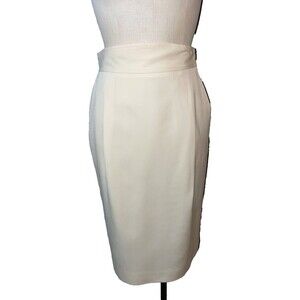 Christian Dior made in USA Vintage Pencil Midi Skirt size 12 100% Wool